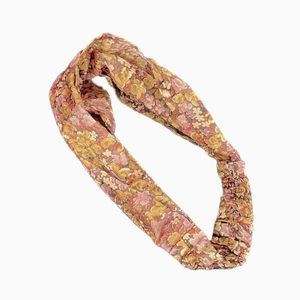 Floral Print Silk Headband